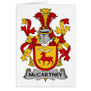 McCartney familjvapensköld Hälsningskort