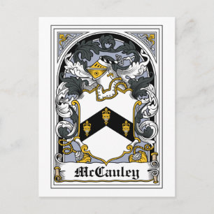 McCauley Family Crest Vykort
