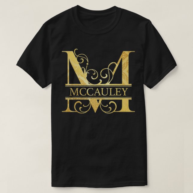 Mccauley Namn  T Shirt (Design framsida)