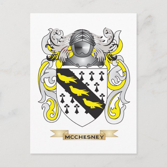 McChesney Jackar av Arm (Family Crest) Vykort (Framsida)