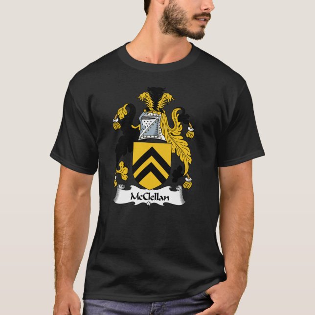 McClellan Jackar om Arm McClellan Family Crest Cla T Shirt (Framsida)