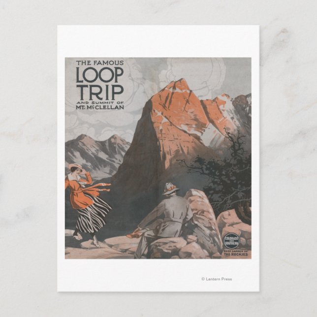 McClellan & Loop Resa Travel Poster Vykort (Framsida)