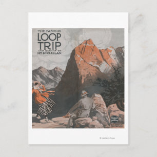 McClellan & Loop Resa Travel Poster Vykort