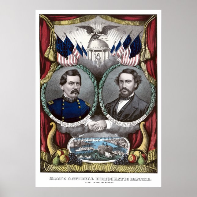 McClellan och Pendleton Kampanj Poster (Framsidan)