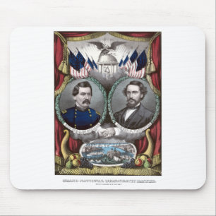 McClellan och Pendleton kampanjaffisch Musmatta