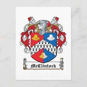 McClintock Family Crest Vykort