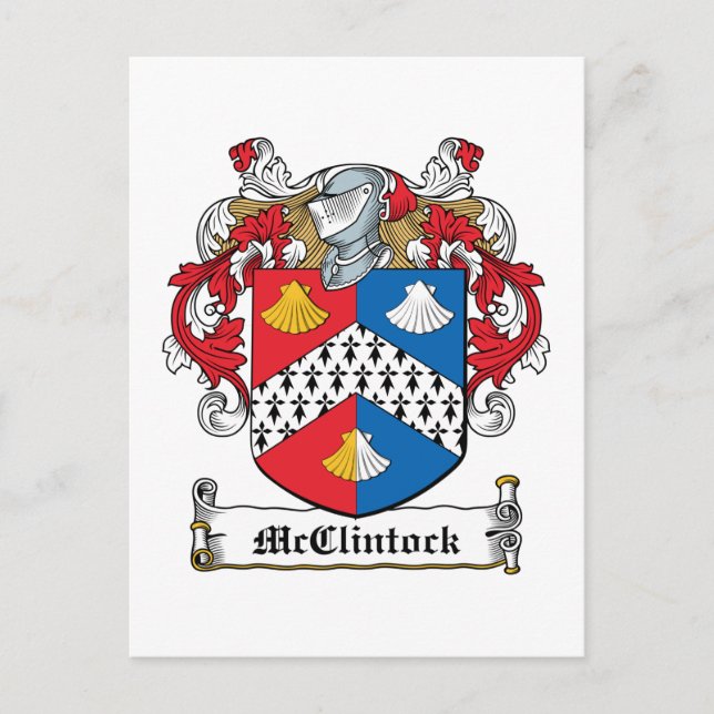 McClintock Family Crest Vykort (Framsida)
