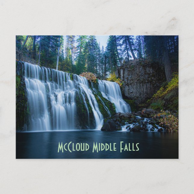 McCloud Mitten Falls Vykort (Framsida)