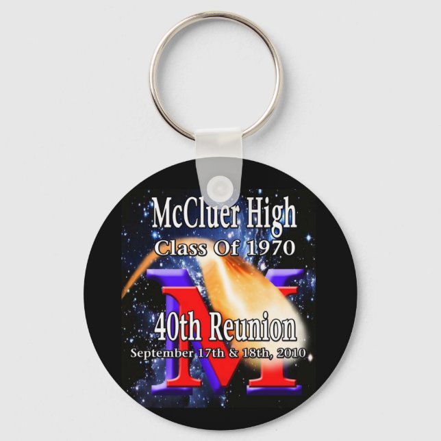 McCluer High Class of '70 40th Reunion keychain Nyckelring (Framsida)
