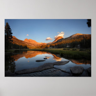 McClure ängsolnedgång Alpenglow - John Muir slinga Poster