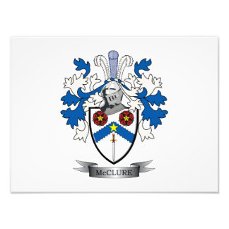 McClure Family Crest Jackar av Arm Fototryck