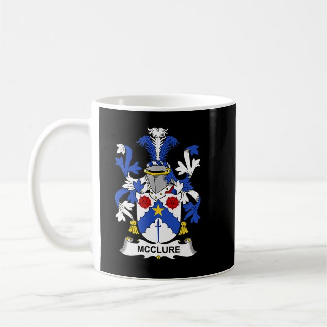 McClure Jackar om Arm Family Crest Kaffemugg (Vänster)