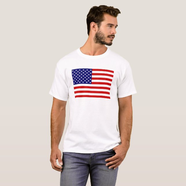 Mccnt USA flagga T Shirt (Hel framsida)