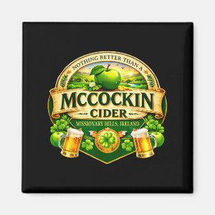 Mccockin cider mccain roligt st patricks dag skämt magnet