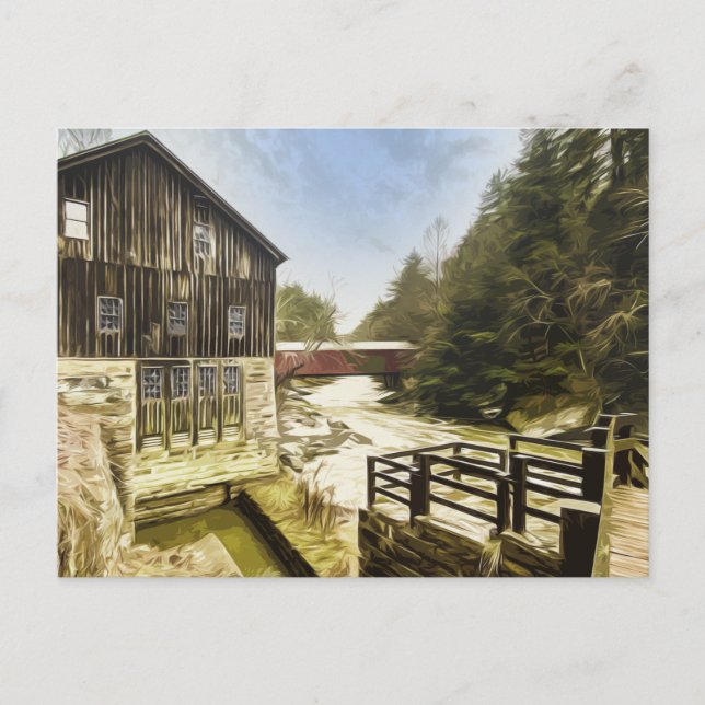 MCCONNELLS MILL STATE PARK - PENNSYLVANIA USA VYKORT (Framsida)