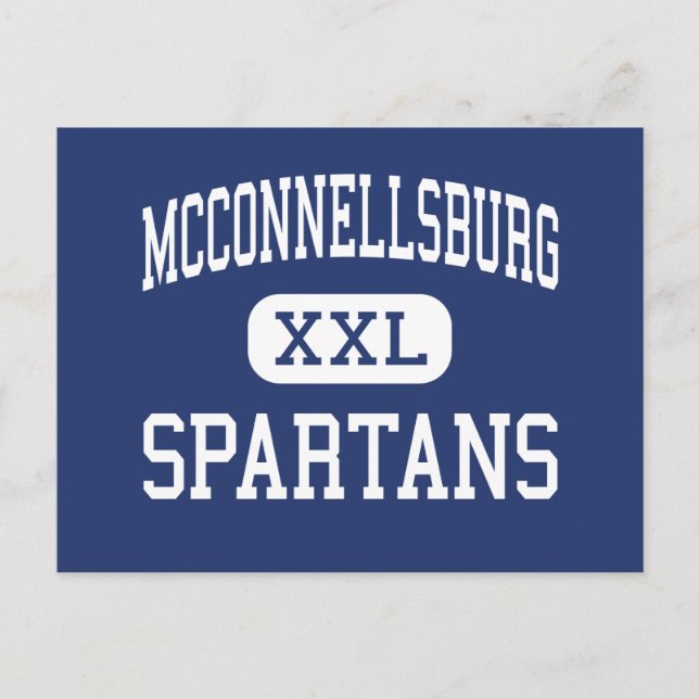 McConnellsburg - Spartans - High - McConnellsburg Vykort (Framsida)