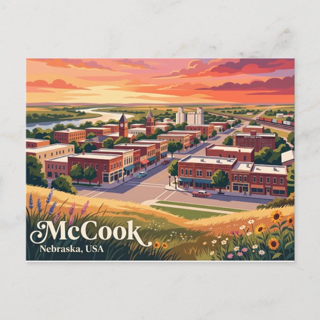 McCook, Nebraska, USA Vykort (Framsida)