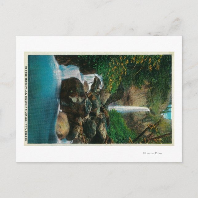 McCord Creed Falls på Columbia River Vykort (Framsida)