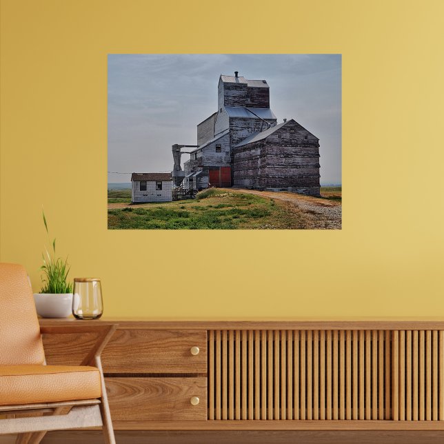 McCord Grain Elevator Poster Skriv ut (Vardagsrum 2)