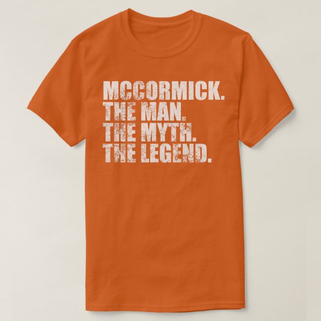 McCormick Familjen namn Mccormick efternamn T Shirt (Design framsida)