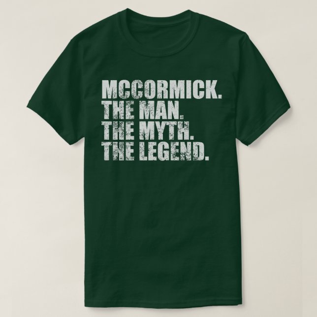 McCormick Familjen namn Mccormick efternamn T Shirt (Design framsida)