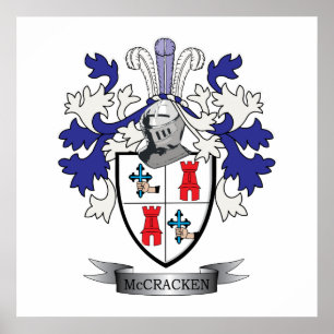 McCracken Family Crest Jackar om Arm Poster
