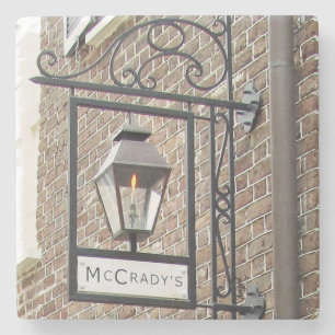 McCrady's Restaurant Charleston. Marble Stone Stenunderlägg