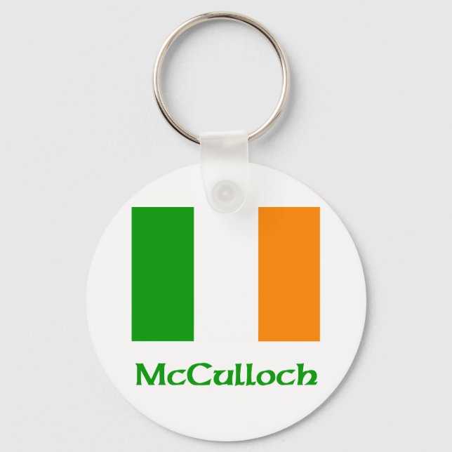 McCulloch Irish Flagga Nyckelring (Framsida)