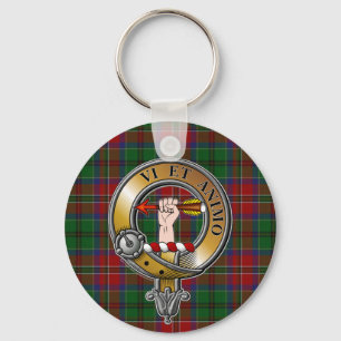 McCulloch Tartan & Badge Nyckelring