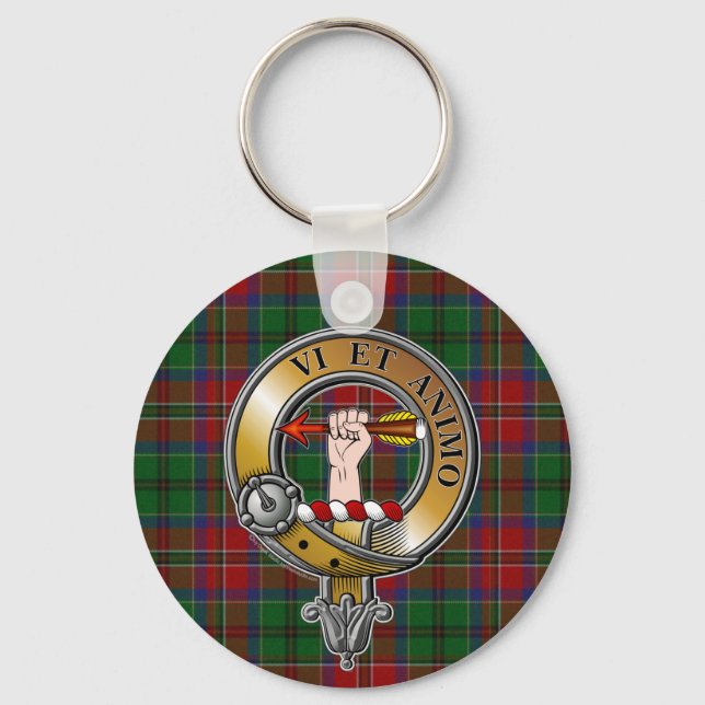 McCulloch Tartan & Badge Nyckelring (Framsida)