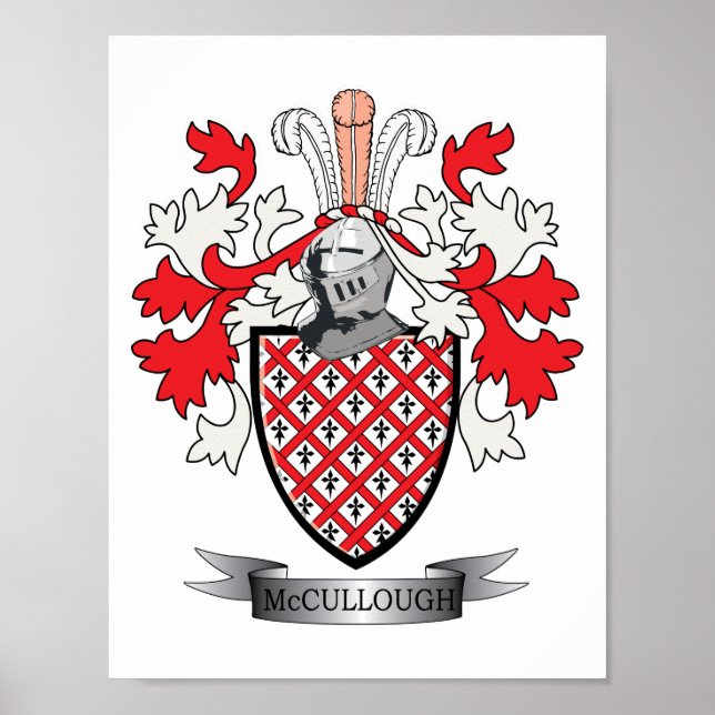 McCullough Family Crest Jackar om Arm Poster (Framsidan)