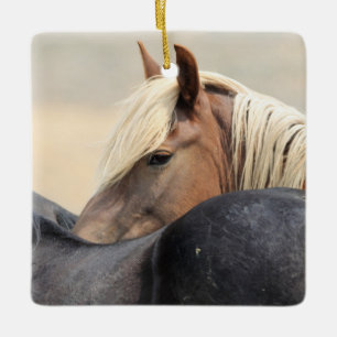 McCullough Peaks Vild Horses Ceramic Ornament