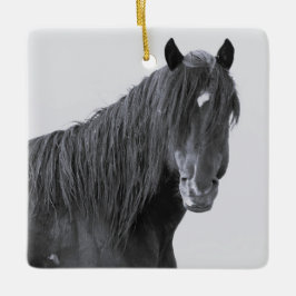 McCullough Peaks Vild Horses Ceramic Ornament