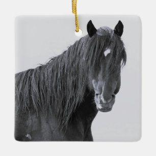 McCullough Peaks Vild Horses Ceramic Ornament