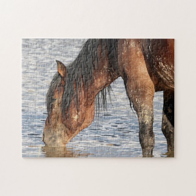 McCullough Peaks Vild Horses Pussel (Horisontell)