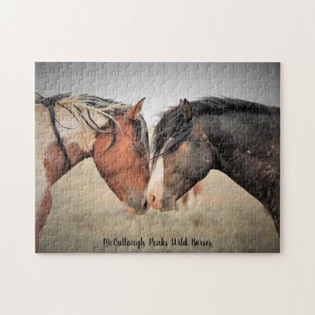 McCullough Peaks Vild Horses Pussel (Horisontell)