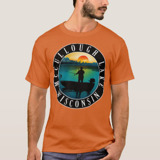 McCullough Sjö Wisconsin Canoeing T Shirt