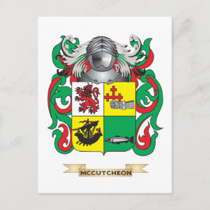 McCutcheon familjevapen (Familjekrest) Vykort