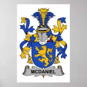 McDaniel familjvapensköld Poster