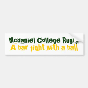 Mcdaniel högskolaRugby, a-pubslagsmål med en bol Bildekal