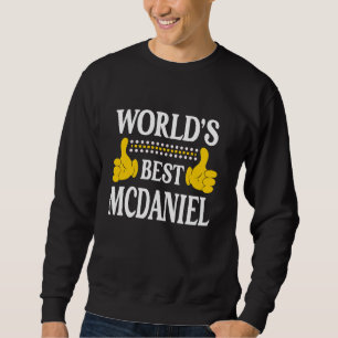 McDaniel Surname Team Family Efternamn World's Bes Lång Ärmad Tröja