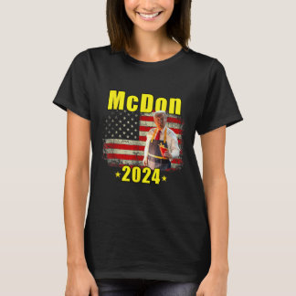 Mcdon 2024 Rolig Donald Trump Fransk Frysering F T Shirt
