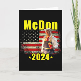 Mcdon 2024 Rolig Donald Trump Pommes Frites Koknin Kort