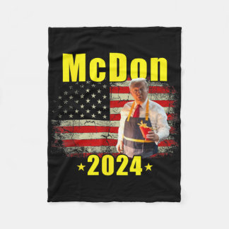 Mcdon Rolig Donald Trump Fransk Fryser Kokar Pomme Fleecefilt