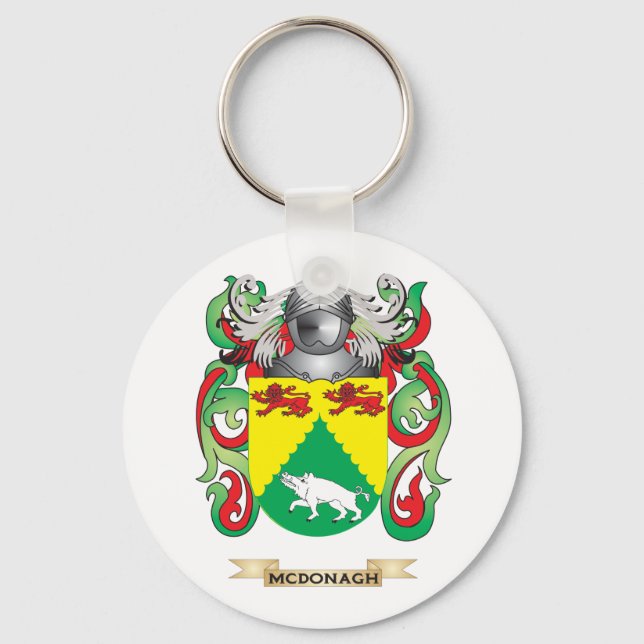 McDonagh Jackar om Arm (Family Crest) Nyckelring (Framsida)