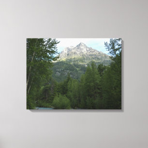 McDonald Creek vid Glacier National Park Canvastryck