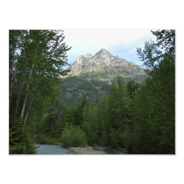 McDonald Creek vid Glacier National Park Fototryck (Framsidan)