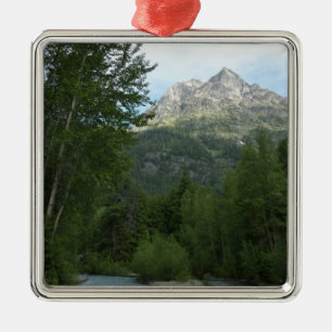 McDonald Creek vid Glacier National Park Julgransprydnad Metall