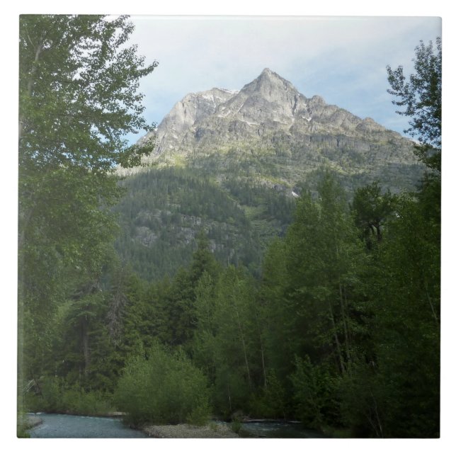 McDonald Creek vid Glacier National Park Kakelplatta (Framsidan)