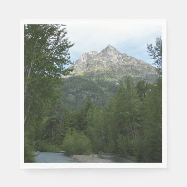 McDonald Creek vid Glacier National Park Pappersservett (Framsidan)